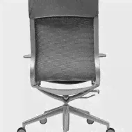 Эргономичное кресло Soho Design Mercury HB серая кожа, матовый алюминий-3