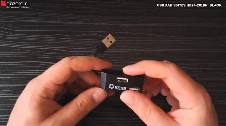 Обзор на USB хаб 5BITES HB24-201BK, BLACK