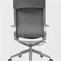 Эргономичное кресло Soho Design Mercury HB серая кожа, матовый алюминий