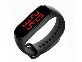 Смарт браслет - термометр Jet Health HB-1 черный, часы